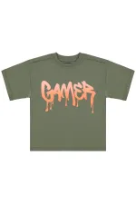 Lot de t-shirts pour garçons, 2-5 ans, kaki