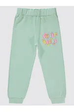Girl's Tracksuit Bottoms 2-5 Years Old Fresh Mint - Package