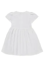 Kız Çocuk Jile ve Elbise 6-9 Yaş Beyaz - Paket