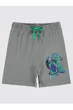 Erkek Çocuk Şort 2-5 Yaş Açık Gri - Paket