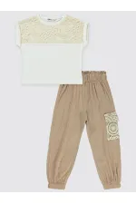 Girls Set 6-9 Years Old Brown - Package