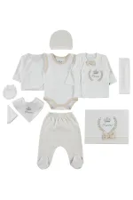 Ensemble de bodies bébé 0-24 mois marron clair - Lot