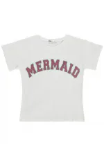 Kız Çocuk Tişört 6-9 Yaş Kırık Beyaz - Paket