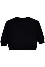 Kız Çocuk Sweatshirt 2-5 Yaş Siyah - Paket