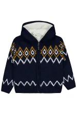 Gilet garçon bleu marine 6-9 ans - Emballage