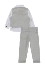 Erkek Çocuk Takım 2-5 Yaş Gri - Paket