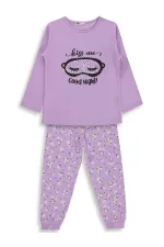 Ensemble pyjama fille, 6-9 ans, lilas - Emballage