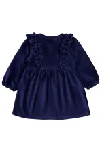 Kız Çocuk Jile ve Elbise 2-5 Yaş Lacivert - Paket