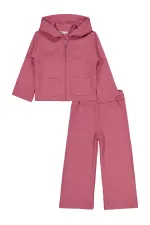Girls Tracksuit Set 2-5 Years Old Dusty Rose - Package