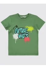 Erkek Çocuk Tişört 2-5 Yaş Açık Haki - Paket