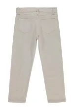 Pantalon garçon, 6-9 ans, couleur pierre foncée - Emballage