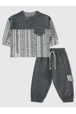 Bebek Takım 0-24 Ay Antrasit - Paket
