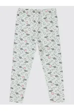 Collants pour filles de 6 à 9 ans, écru - Paquet