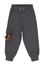 Boy's Tracksuit Bottoms 2-5 Years Old Anthracite - Pack Boy's Tracksuit Bottoms 2-5 Years Old Anthracite - Pack
