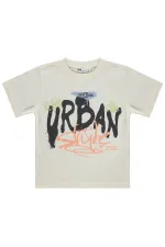 Erkek Çocuk Tişört Km 2-5 Yaş Ekru - Paket