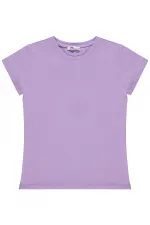 Kız Çocuk Tişört Km 6-9 Yaş Lila - Paket