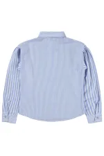 T-shirt pour fille, 10-13 ans, bleu - Lot