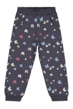 Bas de survêtement fille anthracite 2-5 ans - Lot
