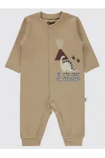 Grenouillères bébé 0-24 mois marron - Emballage