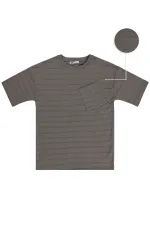 Erkek Çocuk Tişört 10-13 Yaş Koyu Kahve - Paket
