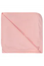 Couverture et lange pour bébé 0-24 mois saumon - Ensemble