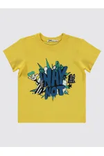 T-shirt jaune pour garçon de 2 à 5 ans - Emballage
