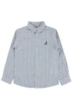 T-shirt garçon, 10-13 ans, bleu - Lot