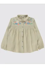 Kız Çocuk Gömlek 10-13 Yaş Ekru - Paket