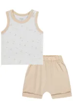 Bebek Takım 0-24 Ay Ekru-Taba - Paket