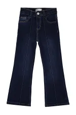 Kız Çocuk Pantolon Kot 6-9 Yaş Koyu Mavi - Paket