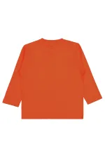 Sweat-shirt garçon, 2-5 ans, orange - Lot