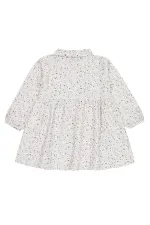 Ensemble robe et gilet pour fille de 2 à 5 ans, couleur écru - Pack