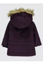 Kız Çocuk Mont 2-5 Yaş Mürdüm - Paket