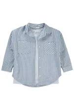 T-shirt bleu pour fille de 6 à 9 ans - Emballage