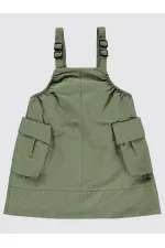 Kız Çocuk Jile ve Elbise 2-5 Yaş Haki - Paket