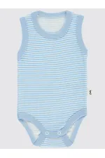 Body bébé à boutons-pression 0-24 mois bleu - Emballage