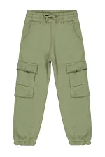 Bas de survêtement garçon 6-9 ans kaki doux - Lot