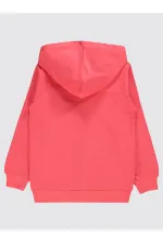 Gilet pour fille de 6 à 9 ans, corail coucher de soleil - Ensemble