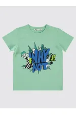 T-shirt garçon 2-5 ans vert turquoise - Lot