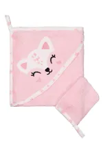 Serviette bébé rose 0-24 mois - Emballage Serviette bébé rose 0-24 mois - Emballage
