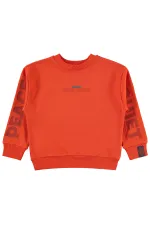 Sweat-shirt orange pour garçon - Emballage