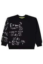 Erkek Çocuk Sweatshirt 10-13 Yaş Siyah - Paket