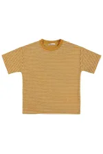 Boys' T-Shirt, Ages 6-9, Mustard - Pack