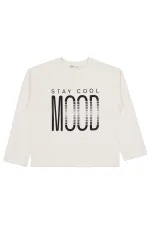 Kız Çocuk Sweatshirt 10-13 Yaş Ekru - Paket