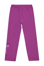 Girls' Leggings Km 6-9 Years Hyper Purple - Pack