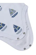 Bebek Çıtçıtlı Badi 0-24 Ay Beyaz - Paket