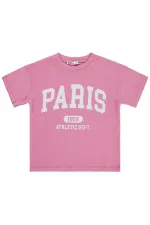Girls' T-shirt, Ages 6-9, Rose Pink - Pack Girls' T-shirt, Ages 6-9, Rose Pink - Pack