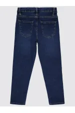 Pantalon bleu foncé pour fille de 10 à 13 ans - Emballage