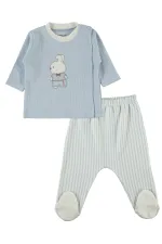 Baby Bodysuit Sets 0-24 Months Blue - Package
