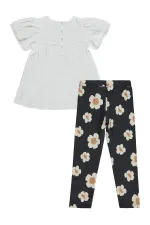 Kız Çocuk Takım 6-9 Yaş Kırık Beyaz - Paket